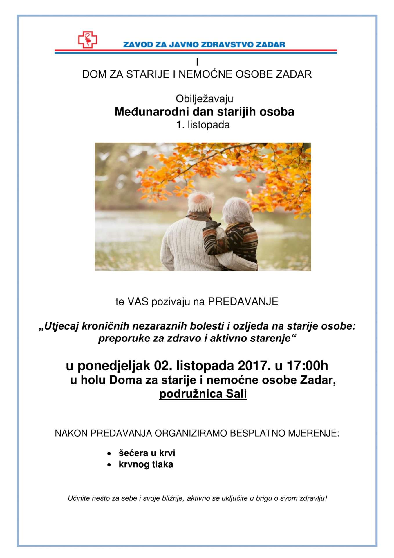 Obilježavanje Međunarodnog dana starijih osoba u podružnici u Salima.